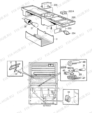 Взрыв-схема холодильника Electrolux KS4070 - Схема узла C10 Electric